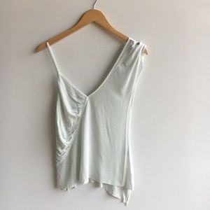 Silence+noise light green Draped Asymmetrical Tank